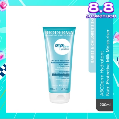 ABCDERM ABCDerm Hydratant Nutri-Protective Face and Body Moisturiser (Babies and Children's Skin) 200ml