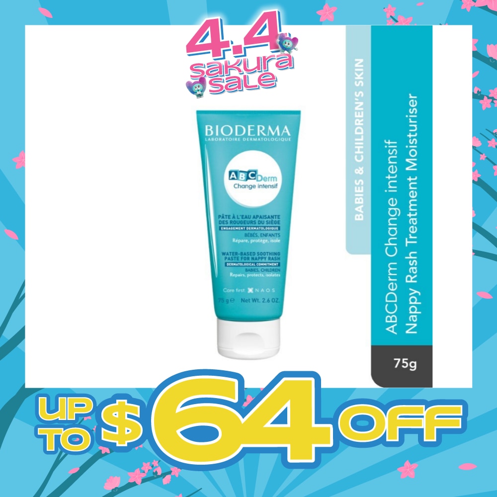 ABCDERM Change Intensif Nappy Rash Treatment Moisturiser (Babies and Children's Skin) 75g