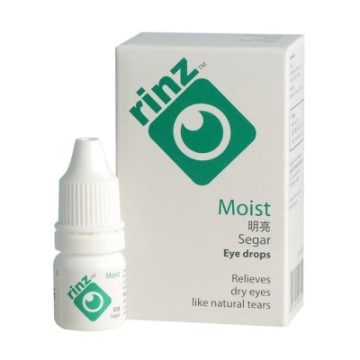 RINZ Moist Eye Drops (Lubricates and Moisturises Dry and Tired Eyes) 5ml