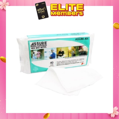 ASSURE 40X Wet Wipes (Soften and Soothe Skin) 40s
