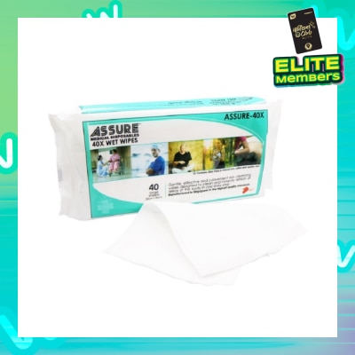 ASSURE 40X Wet Wipes (Soften and Soothe Skin) 40s
