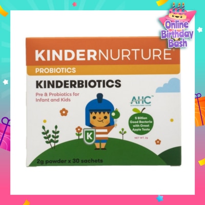 KINDERNURTURE Kinderbiotics Probiotics 30 sachets x 2g