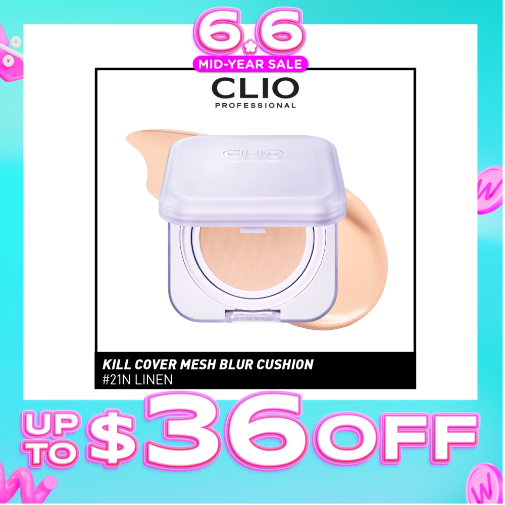 CLIO Kill Cover Mesh Blur Cushion SPF 40 PA+++ 21N Linen 15g x 2s