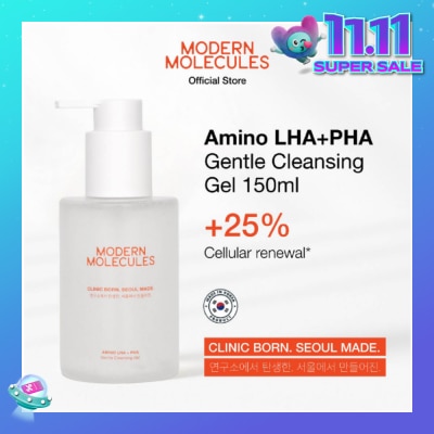 MODERN MOLECULES Amino LHA + PHA Gentle Cleansing Gel 150ml
