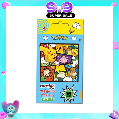 CAREDYN - Pokemon Washproof Plasters Sterile Sheets 18s image