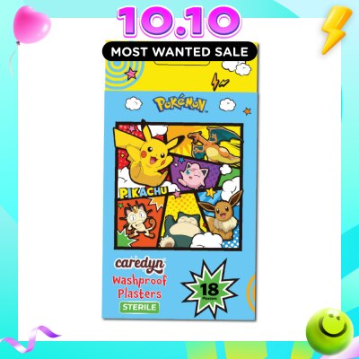 CAREDYN Pokemon Washproof Plasters Sterile Sheets 18s image