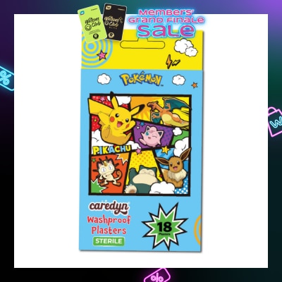 CAREDYN Pokemon Washproof Plasters Sterile Sheets 18s