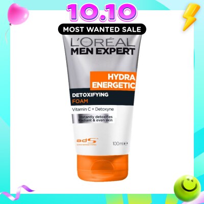 L'OREAL PARIS MEN EXPERT Men Expert Hydra Energetic Detoxifying Cleansing Foam 100ml image