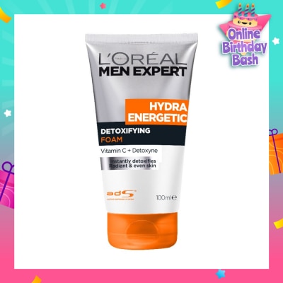 L'OREAL PARIS MEN EXPERT Men Expert Hydra Energetic Detoxifying Cleansing Foam 100ml