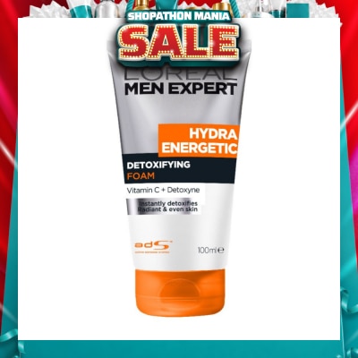 L'OREAL PARIS MEN EXPERT - Men Expert Hydra Energetic Detoxifying Cleansing Foam 100ml