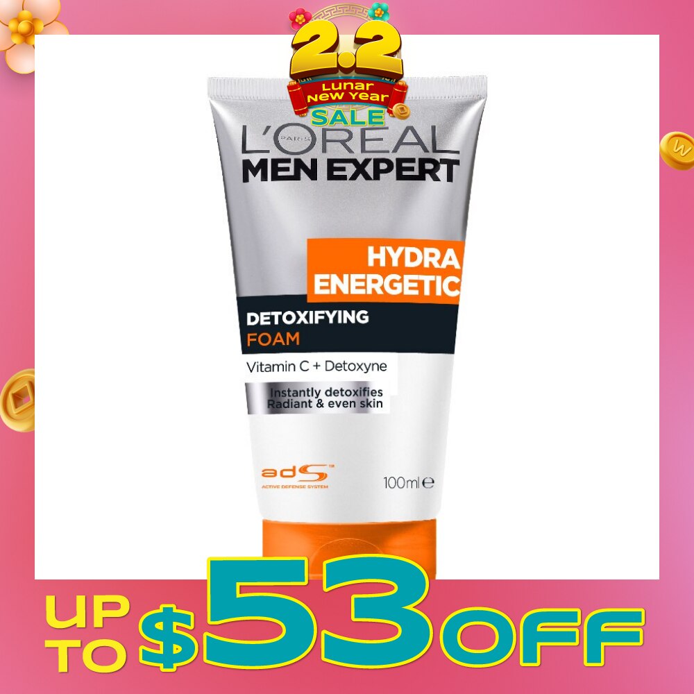 Men Expert Hydra Energetic Detoxifying Cleansing Foam 100ml
