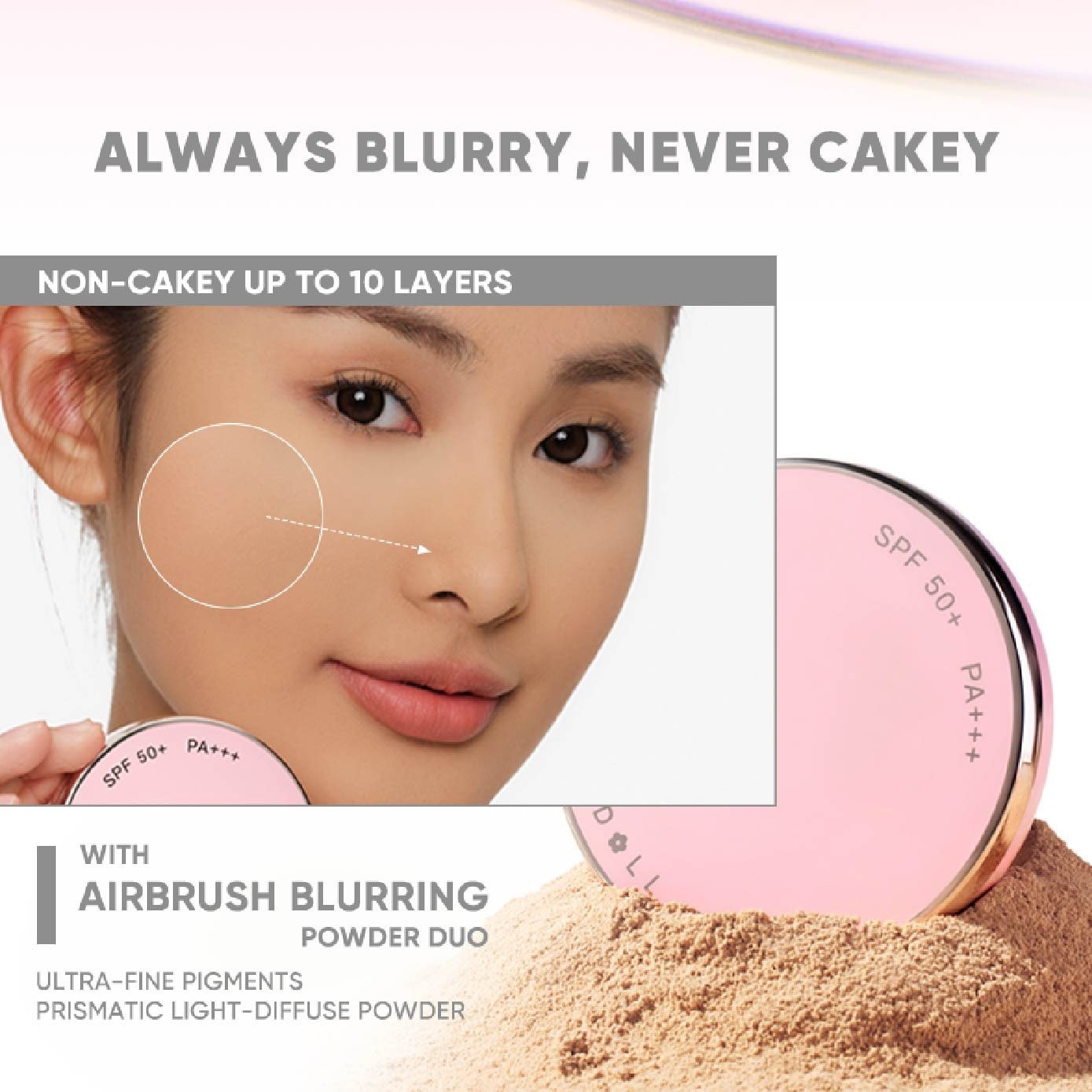 Peach Skin Matte 2-Way Cake Warm Beige 8.5g