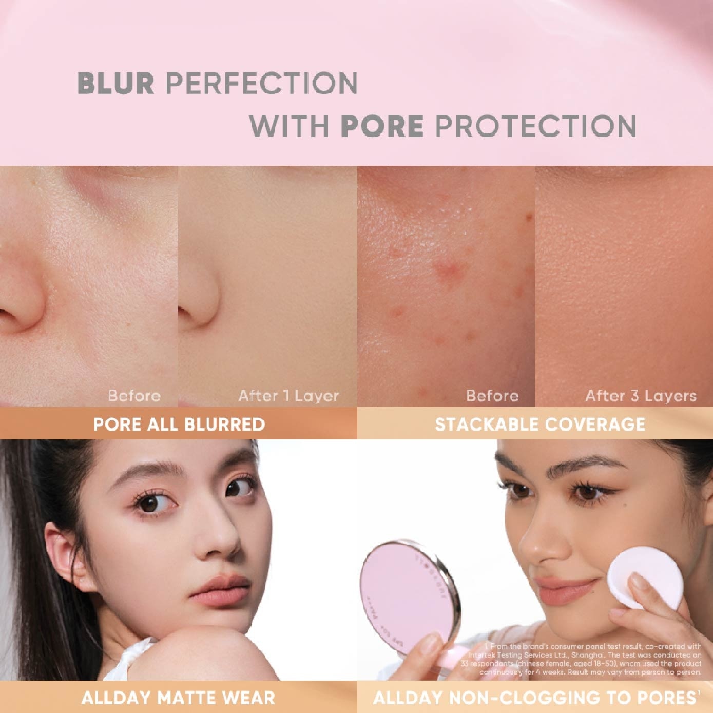 Peach Skin Matte 2-Way Cake Warm Beige 8.5g