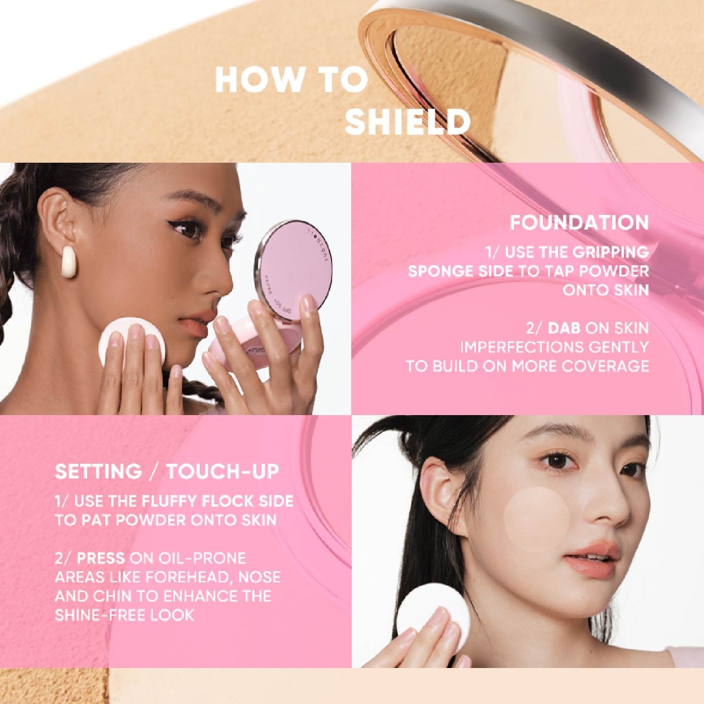 Peach Skin Matte 2-Way Cake Warm Beige 8.5g