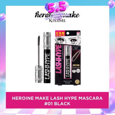 HEROINE MAKE - Lash Hype Waterproof Mascara 01 Black 8g