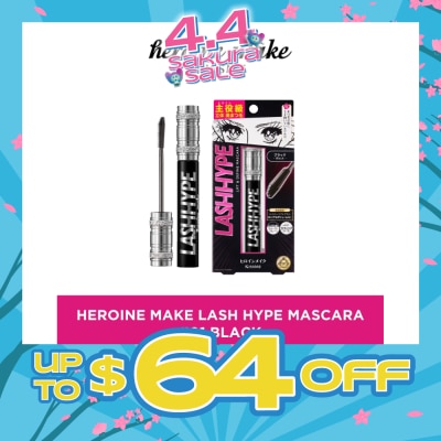 HEROINE MAKE - Lash Hype Waterproof Mascara 01 Black 8g