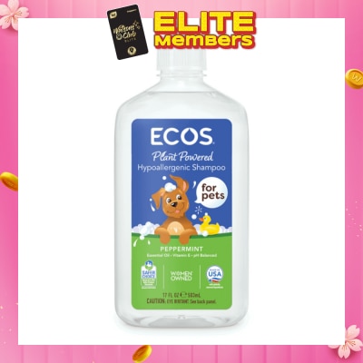 ECOS Hypoallergenic Pet Shampoo - Peppermint 503ml