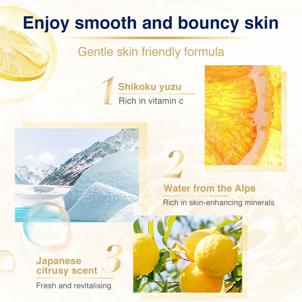 Dove Go Fresh Bodywash Japanese Yuzu x Glacier Water 1L