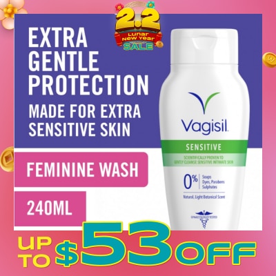 VAGISIL® Feminine Wash Clean Scent Formula (For Sensitive Skin) 240ml