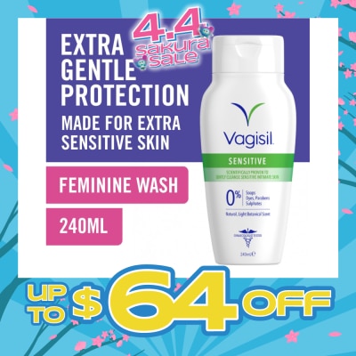 VAGISIL® - Feminine Wash Clean Scent Formula (For Sensitive Skin) 240ml