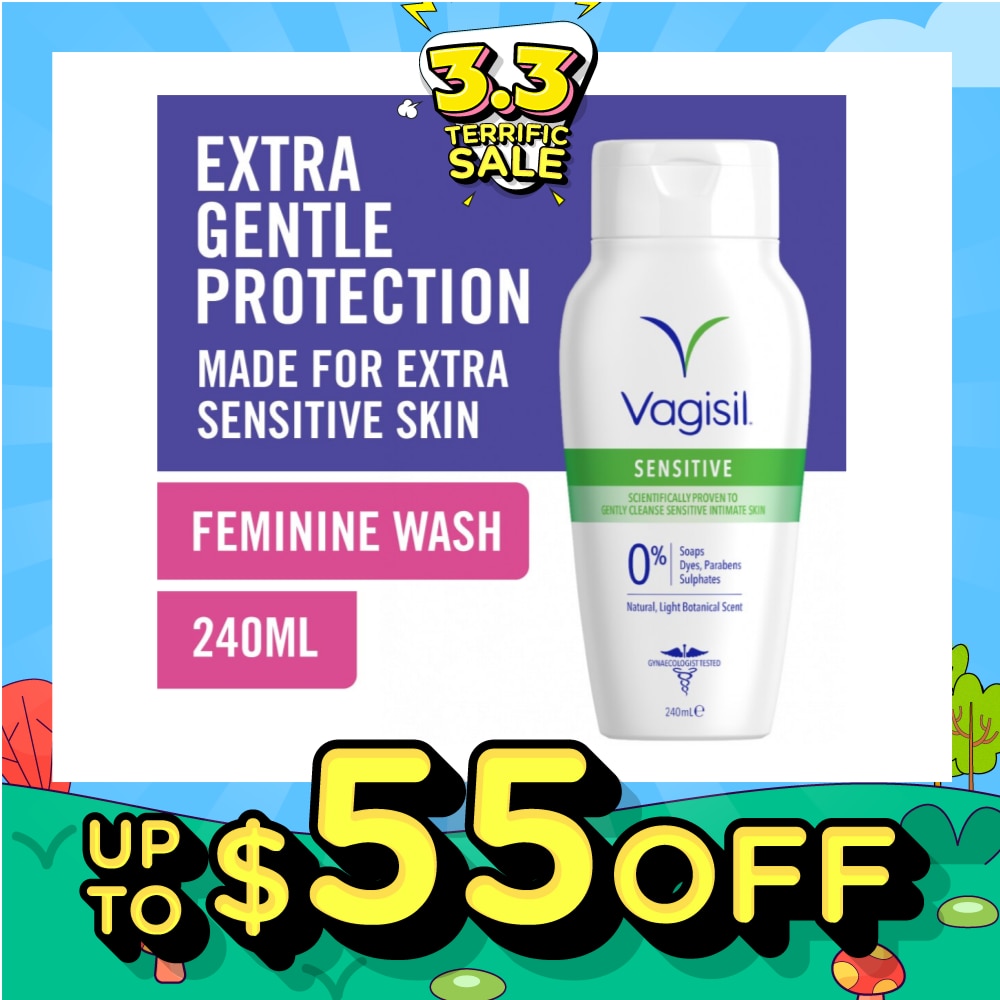 Feminine Wash Clean Scent Formula (For Sensitive Skin) 240ml