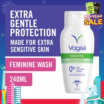 VAGISIL® Feminine Wash Clean Scent Formula (For Sensitive Skin) 240ml