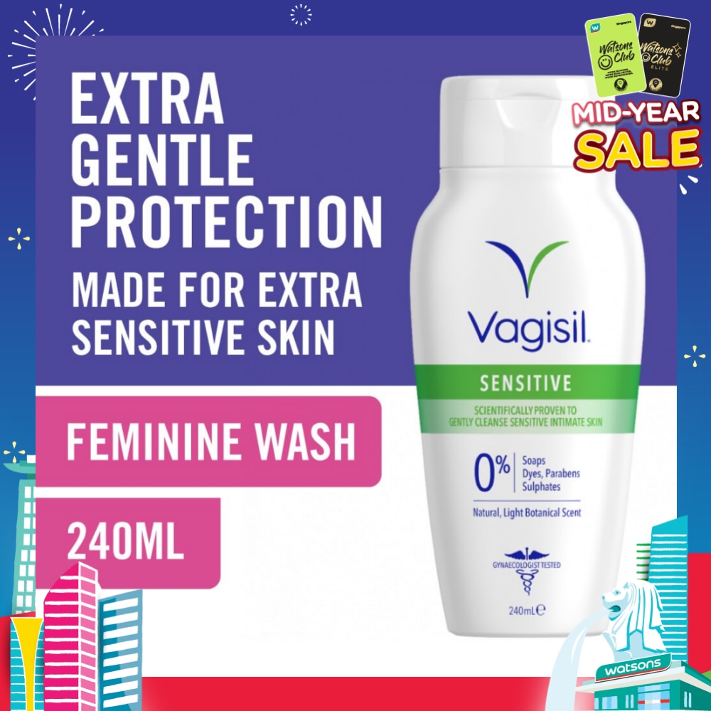Feminine Wash Clean Scent Formula (For Sensitive Skin) 240ml