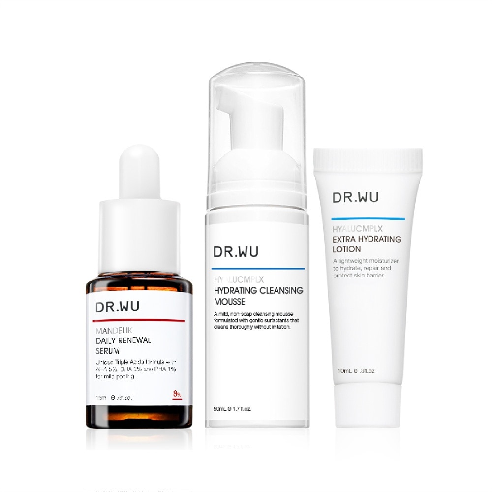 DR. WU Mandelik Daily Renewal & Hydrating Bonus Set 1s | Gifts