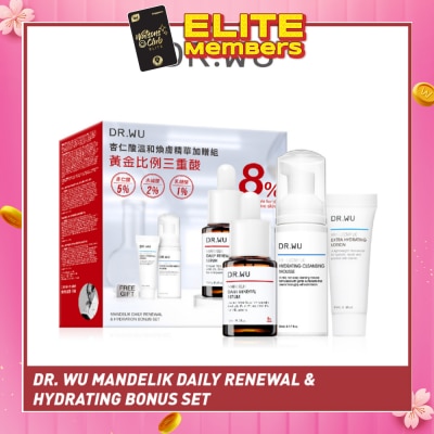 DR. WU Mandelik Daily Renewal & Hydrating Bonus Set 1s