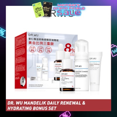 DR. WU Mandelik Daily Renewal & Hydrating Bonus Set 1s