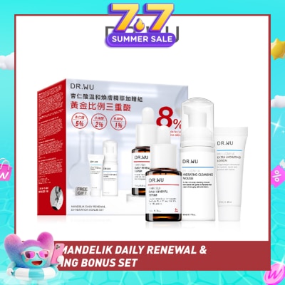 DR. WU - Mandelik Daily Renewal & Hydrating Bonus Set 1s