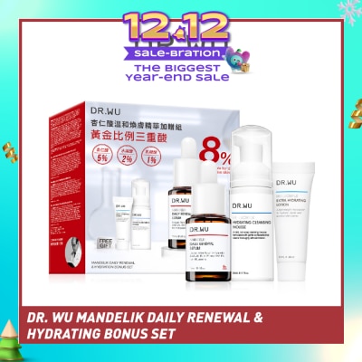 DR. WU Mandelik Daily Renewal & Hydrating Bonus Set 1s