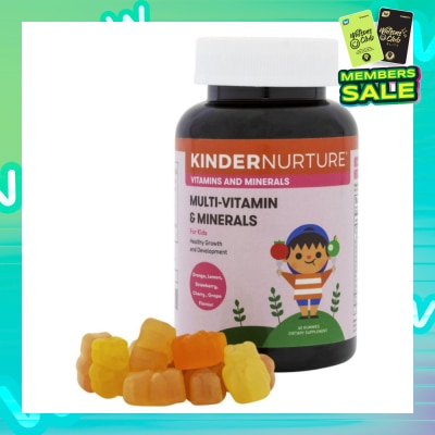 KINDERNURTURE Children's Multi-Vitamin and Minerals 60 gummies