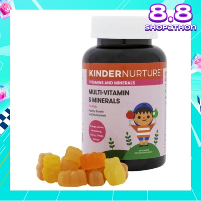KINDERNURTURE Children's Multi-Vitamin and Minerals 60 gummies