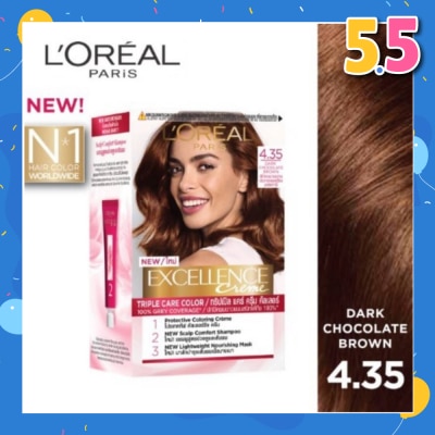 L'OREAL PARIS EXCELLENCE Excellence Crème Dark Chocolate Brown #4.35
