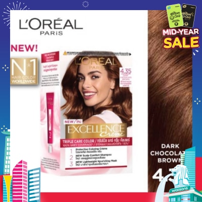 L'OREAL PARIS EXCELLENCE Excellence Crème Dark Chocolate Brown #4.35