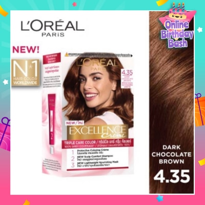 L'OREAL PARIS EXCELLENCE Excellence Crème Dark Chocolate Brown #4.35
