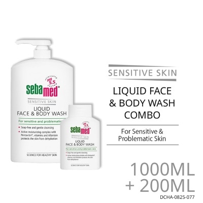 SEBAMED - Liquid Face & Body Wash 1L+200ml