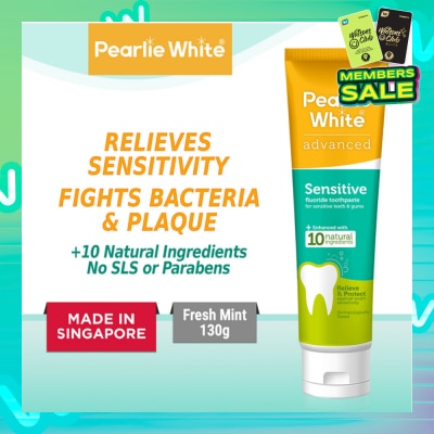 PEARLIE WHITE® Advanced Sensitive Fluoride Toothpaste 130g