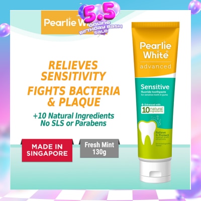PEARLIE WHITE® - Advanced Sensitive Fluoride Toothpaste 130g