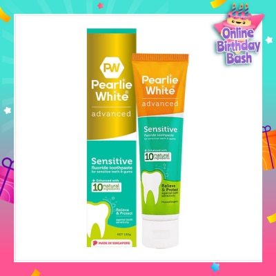 PEARLIE WHITE® Advanced Sensitive Fluoride Toothpaste 130g