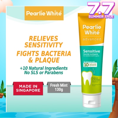 PEARLIE WHITE® Advanced Sensitive Fluoride Toothpaste 130g