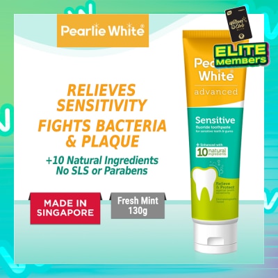 PEARLIE WHITE® Advanced Sensitive Fluoride Toothpaste 130g