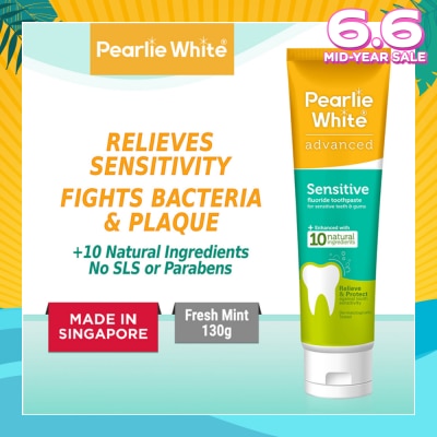 PEARLIE WHITE® Advanced Sensitive Fluoride Toothpaste 130g