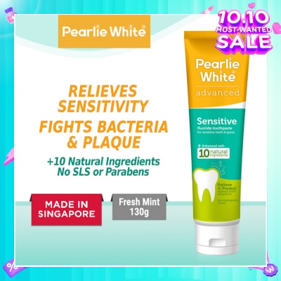 PEARLIE WHITE® Advanced Sensitive Fluoride Toothpaste 130g