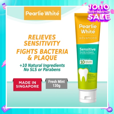 PEARLIE WHITE® Advanced Sensitive Fluoride Toothpaste 130g