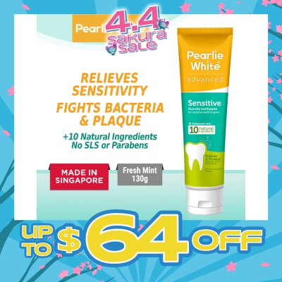 PEARLIE WHITE® - Advanced Sensitive Fluoride Toothpaste 130g