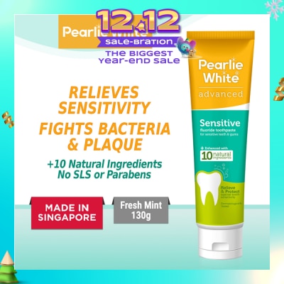 PEARLIE WHITE® Advanced Sensitive Fluoride Toothpaste 130g