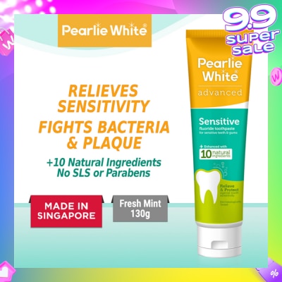 PEARLIE WHITE® Advanced Sensitive Fluoride Toothpaste 130g