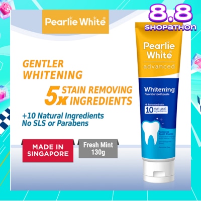 PEARLIE WHITE® Advanced Whitening Fluoride Toothpaste 130g